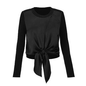 Cabi Crosstie black Pullover style #4288 size small like new condition